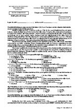 Đề thi thử THPT Quốc gia cho học sinh Lớp 12 THPT, BT THPT môn Tiếng Anh - Mã đề 218 - Năm học 2016-2017 - Sở GD & ĐT Ninh Bình (Có đáp án)